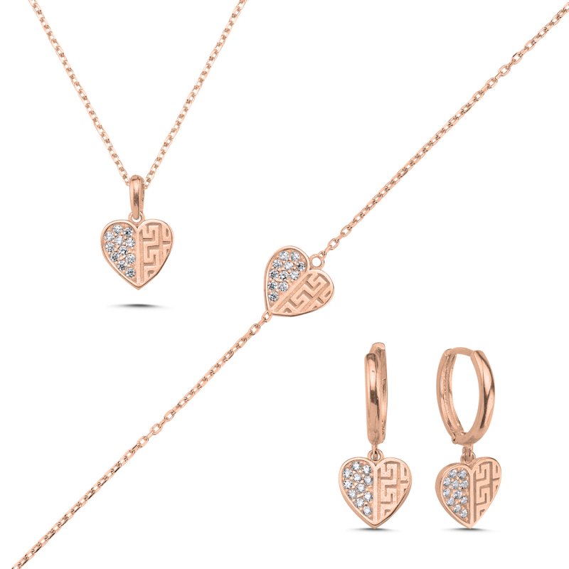 Heart CZ Set - S107274
