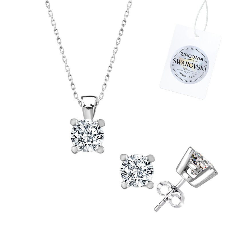 Swarovski Zirconia Solitaire Set - S107278