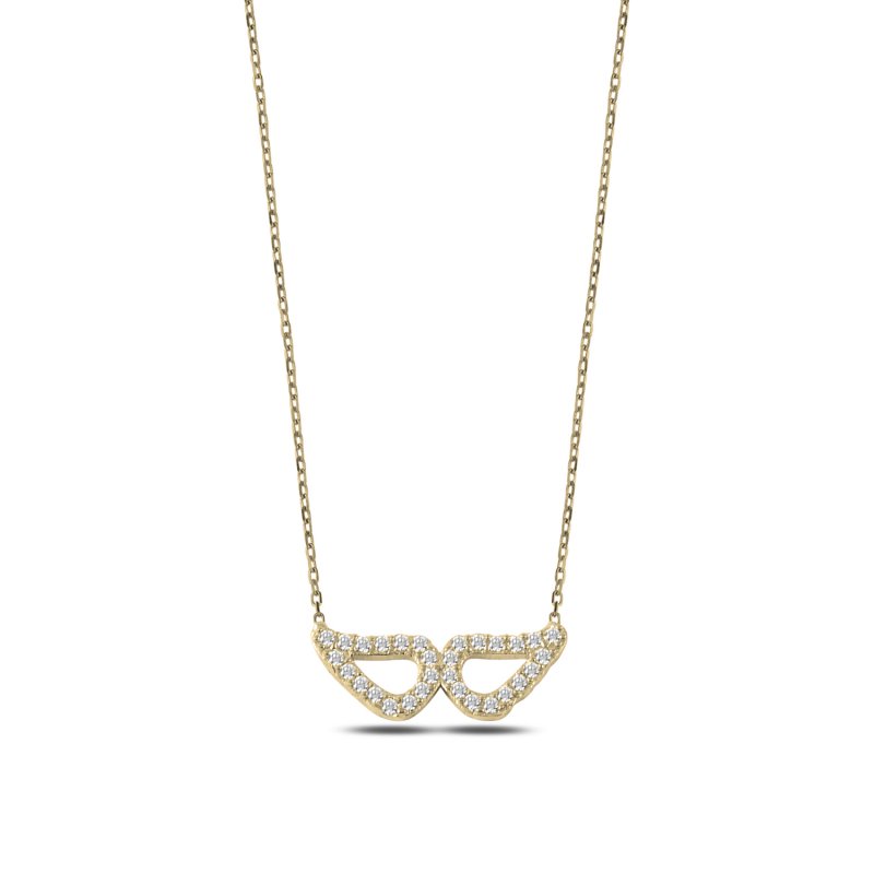 CZ Wings Necklace - N107297