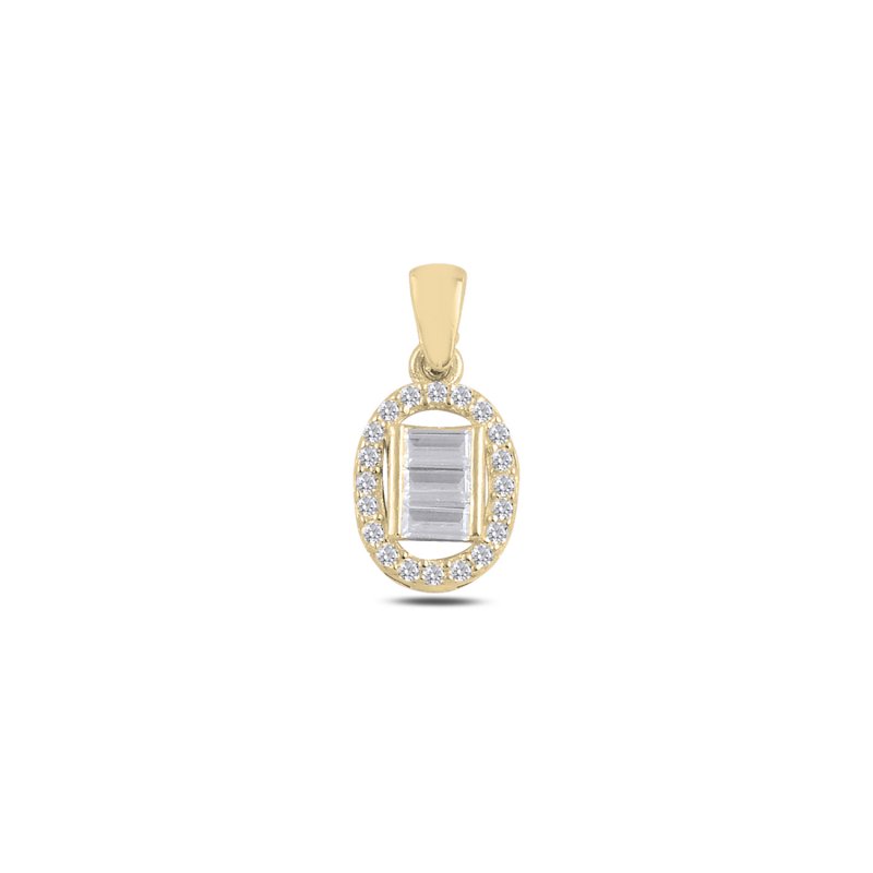 Baguette CZ Dangle Pendant - P107439
