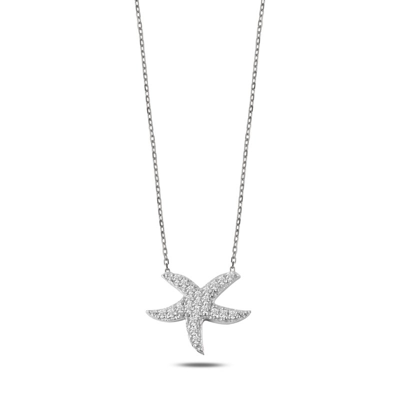 Starfish CZ Necklace - N107458