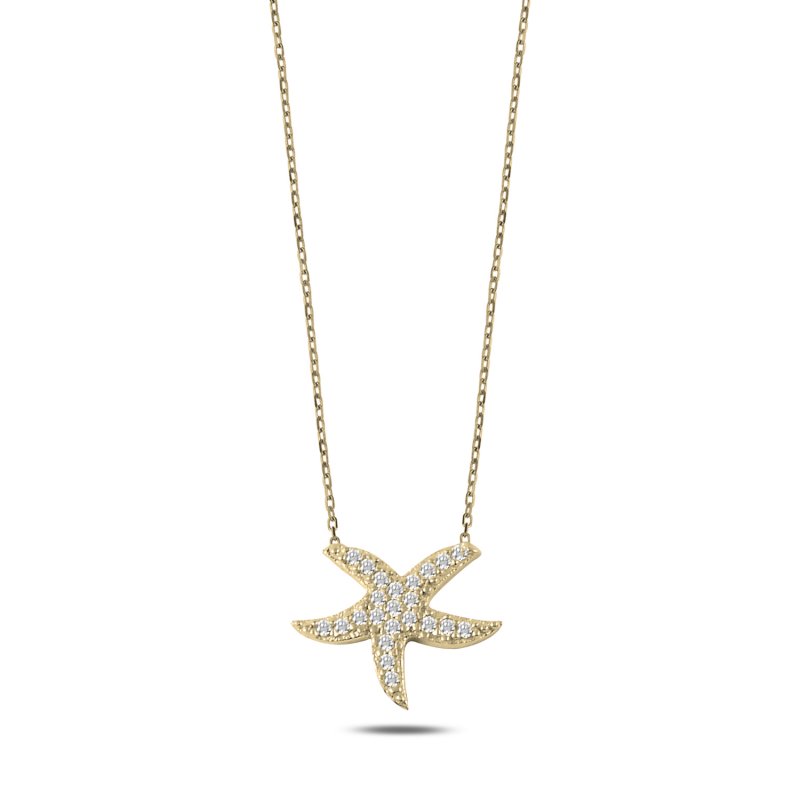 Starfish CZ Necklace - N107458