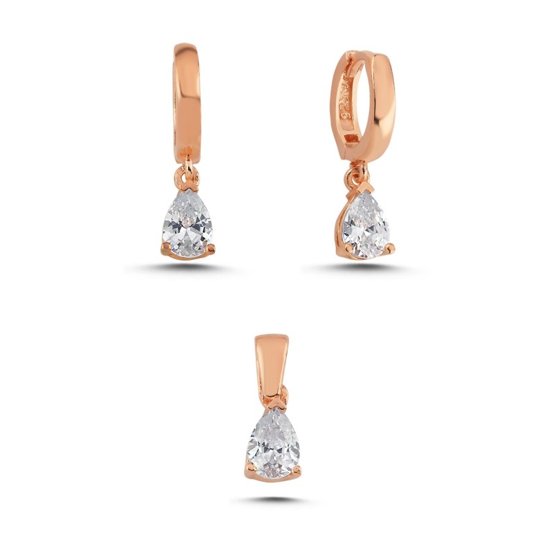 Solitaire Teardrop Set - S107511