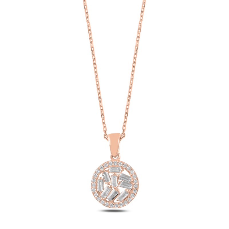 Baguette CZ Necklace - N107529