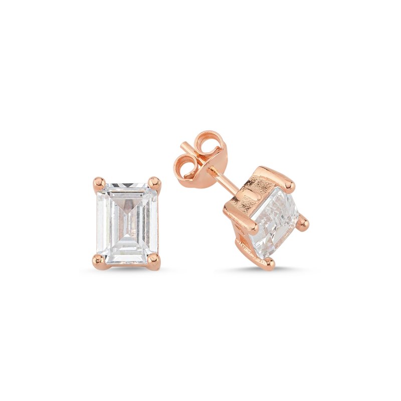 Baguette CZ Stud Earrings - E107542