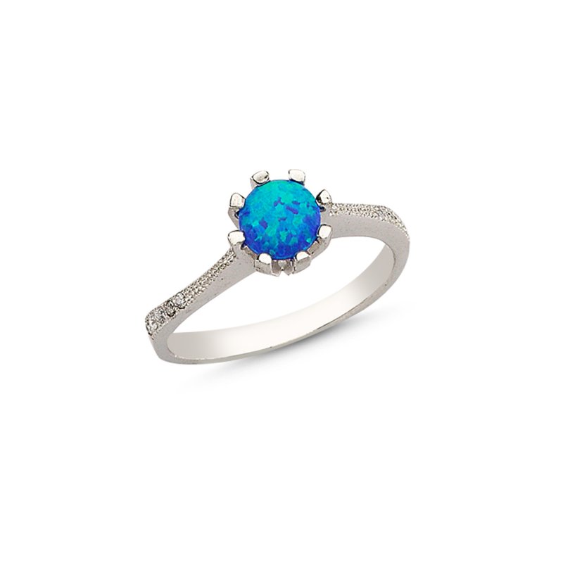 Opal & CZ Ring - R107645