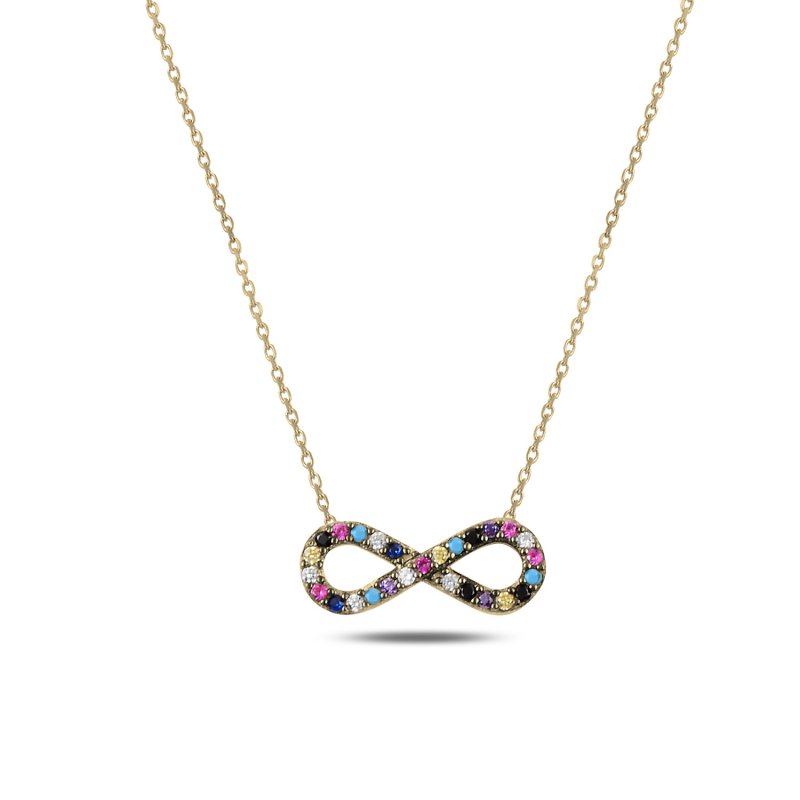 Infinity Mix CZ Necklace - N107677