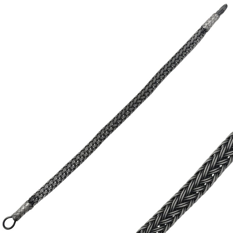 Kazaz Hand Knitted Oxidised Bracelet - B107747