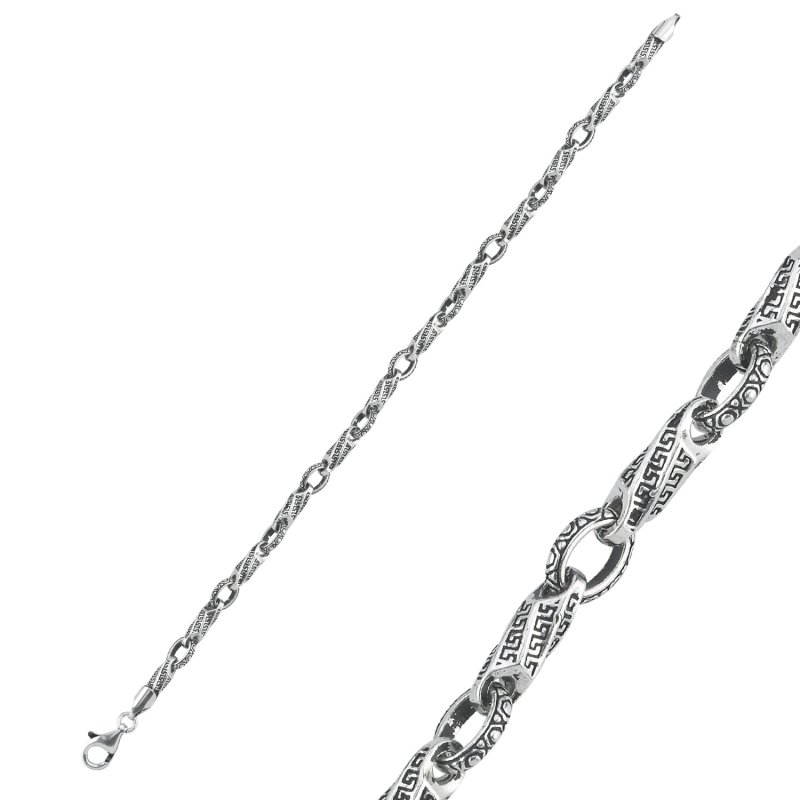 Oxidised Handcrafted Chain Bracelet - CH107780
