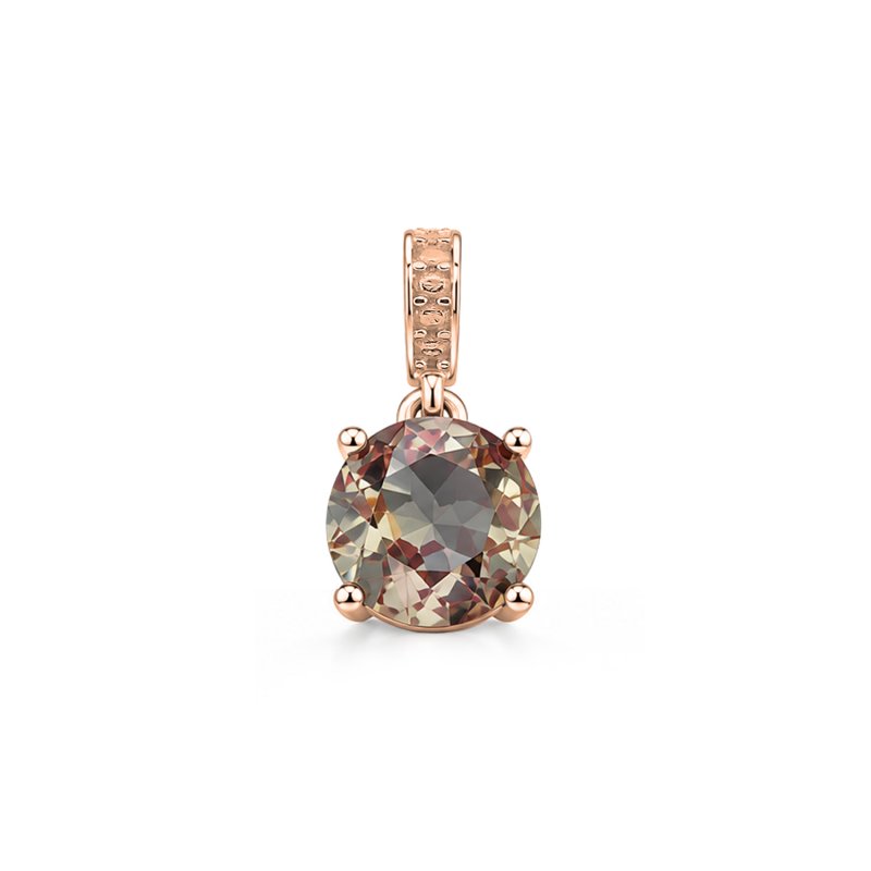 10mm Round Zultanite CZ Solitaire Pendant - P107834