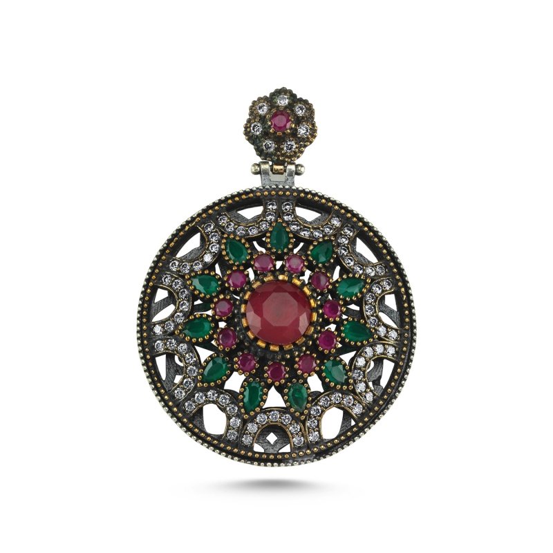 Ottoman Style CZ Pendant - P01253