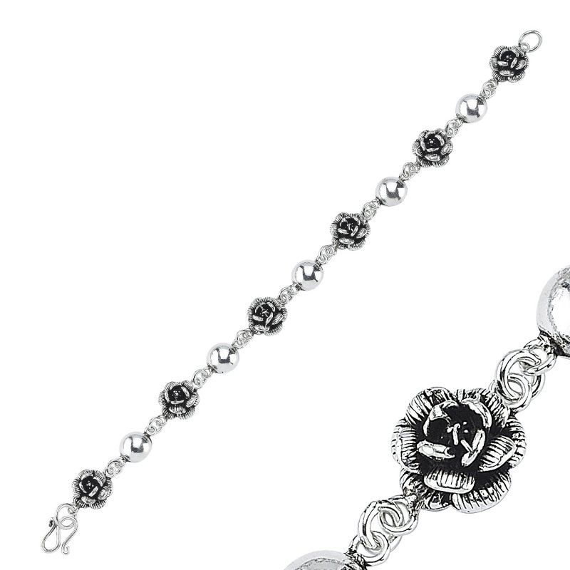 Stoneless Rose Bracelet - B13610