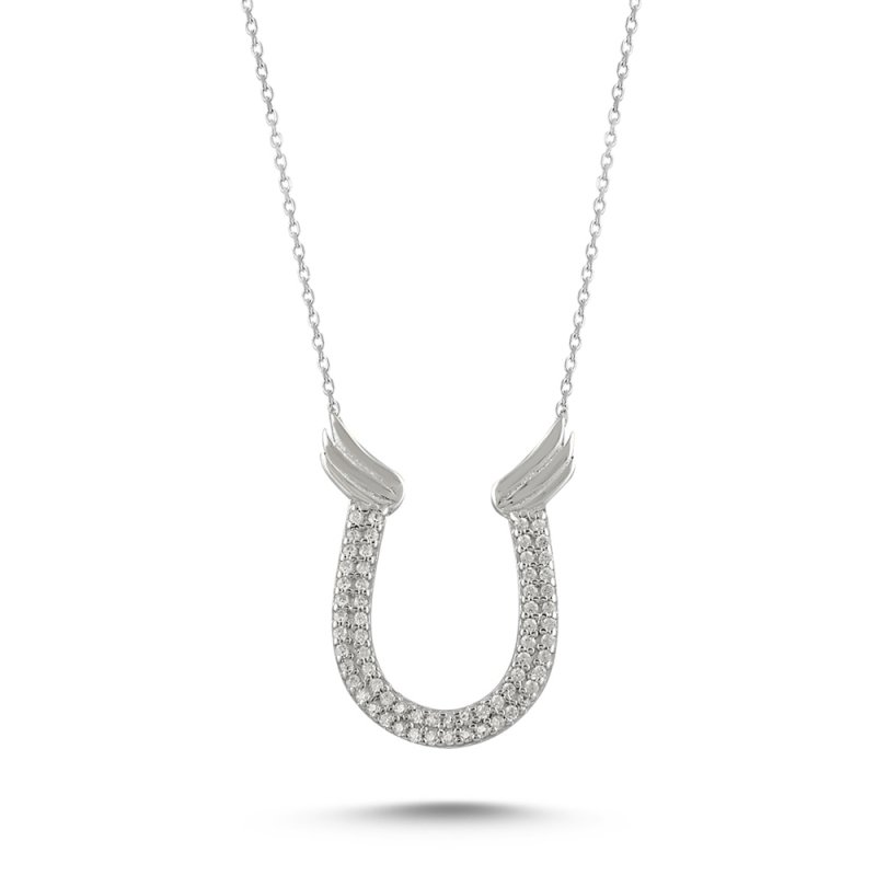 CZ Horseshoe Necklace - N13981