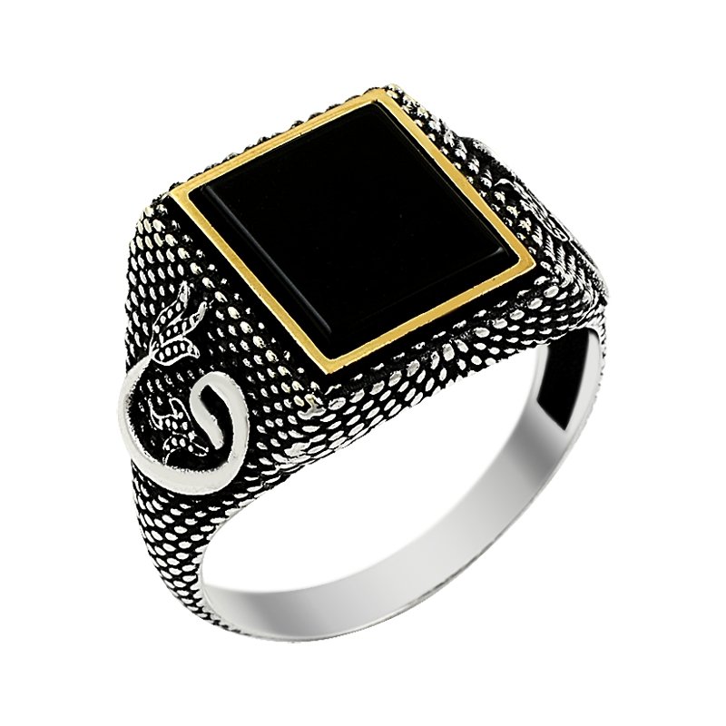 Ottoman Style Arabic Letter Ring - R14056