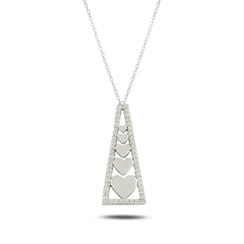 Heart In Triangle Necklace - N14111