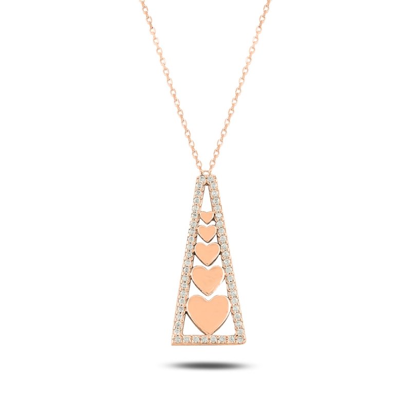 Heart In Triangle Necklace - N14111