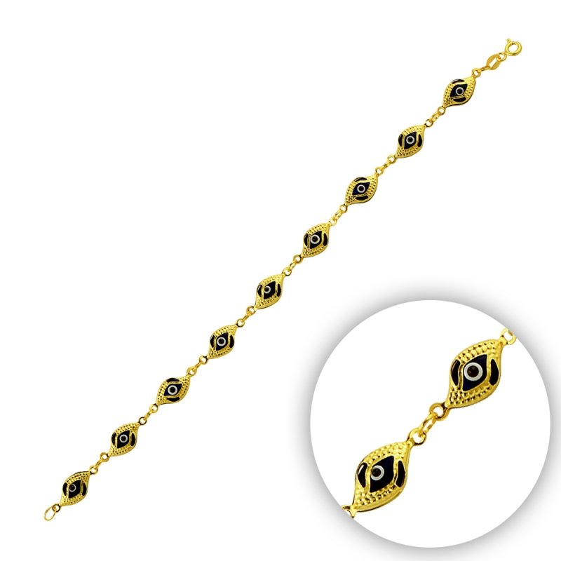 Handmade Evil Eye S Model Bracelet - B14404