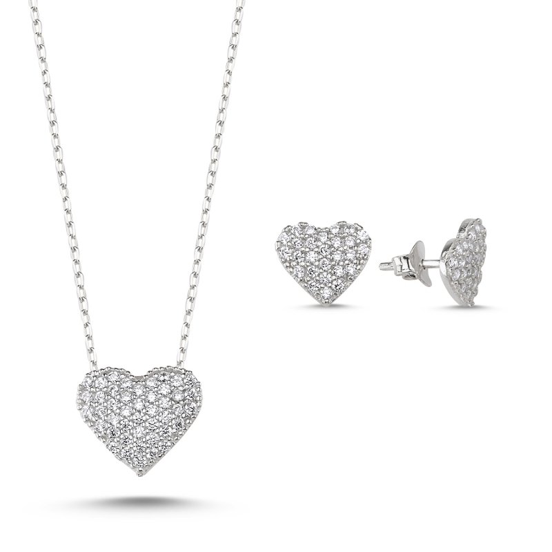 Heart CZ Set - S14469