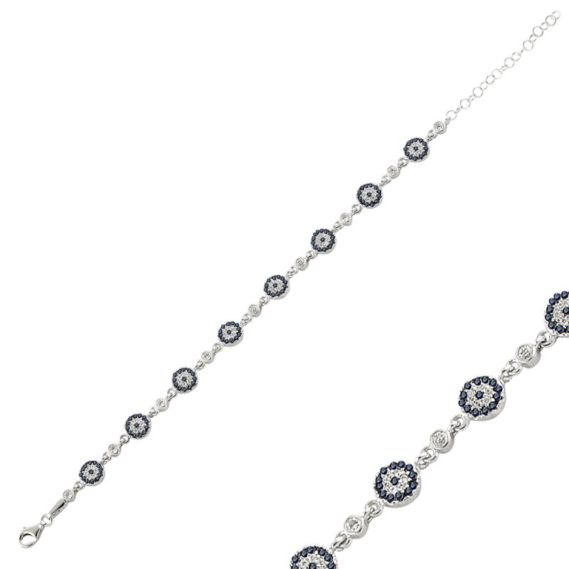 CZ Evil Eye Bracelet - B14493