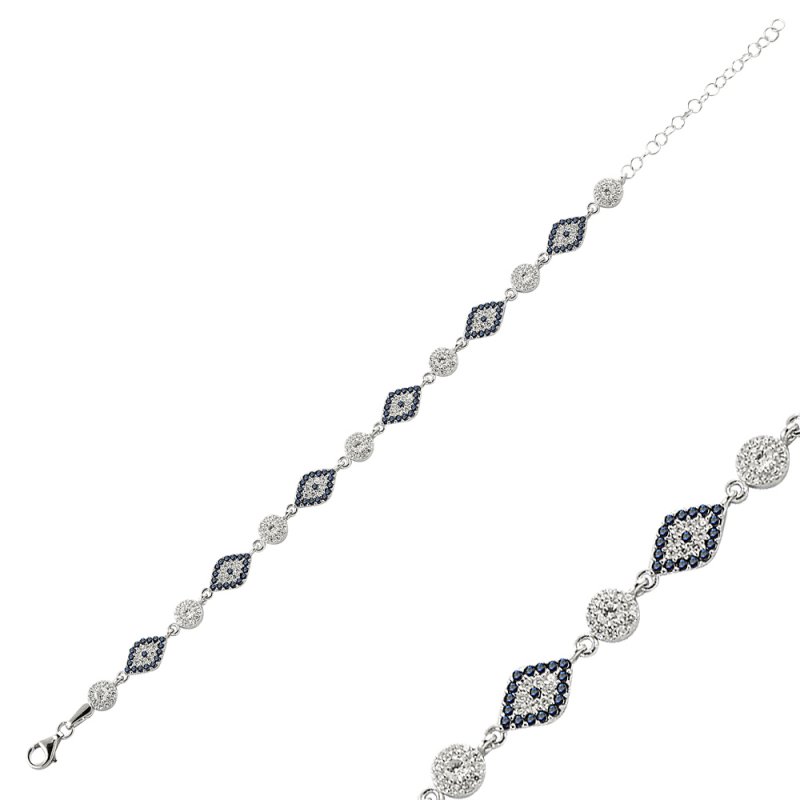 CZ Evil Eye Bracelet - B14498