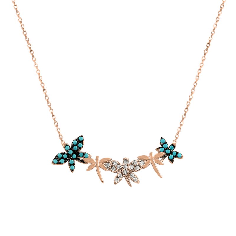 CZ Dragonfly Necklace - N14605