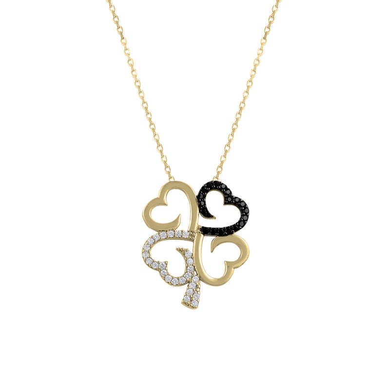 Heart & Clover Necklace - N14617