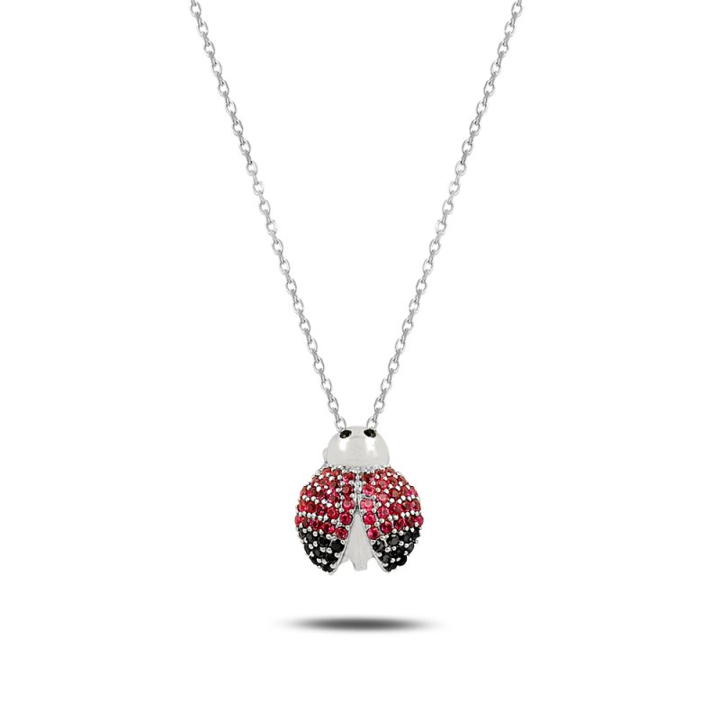 CZ Ladybug Necklace - N81937