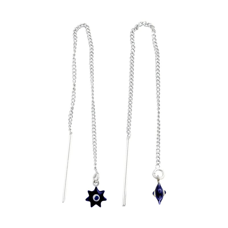 Evil Eye Threader Earrings - E82165