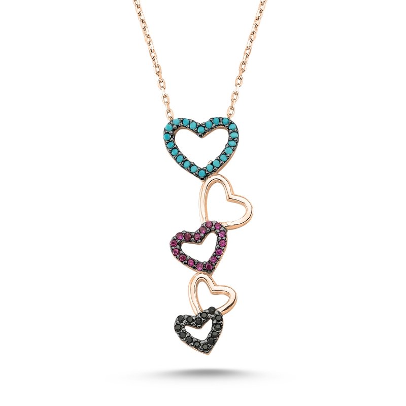 Heart Design CZ Necklace - N82190