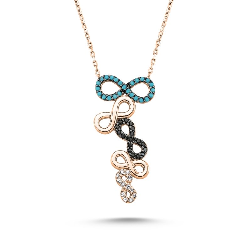 CZ Infinity Design Necklace - N82193