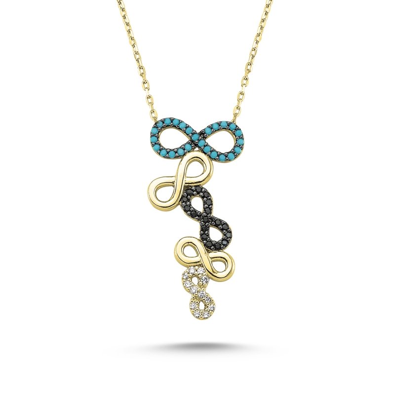 CZ Infinity Design Necklace - N82193