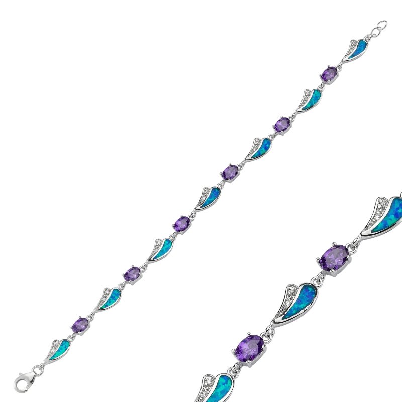 Amethyst&Opal Bracelet - B82258