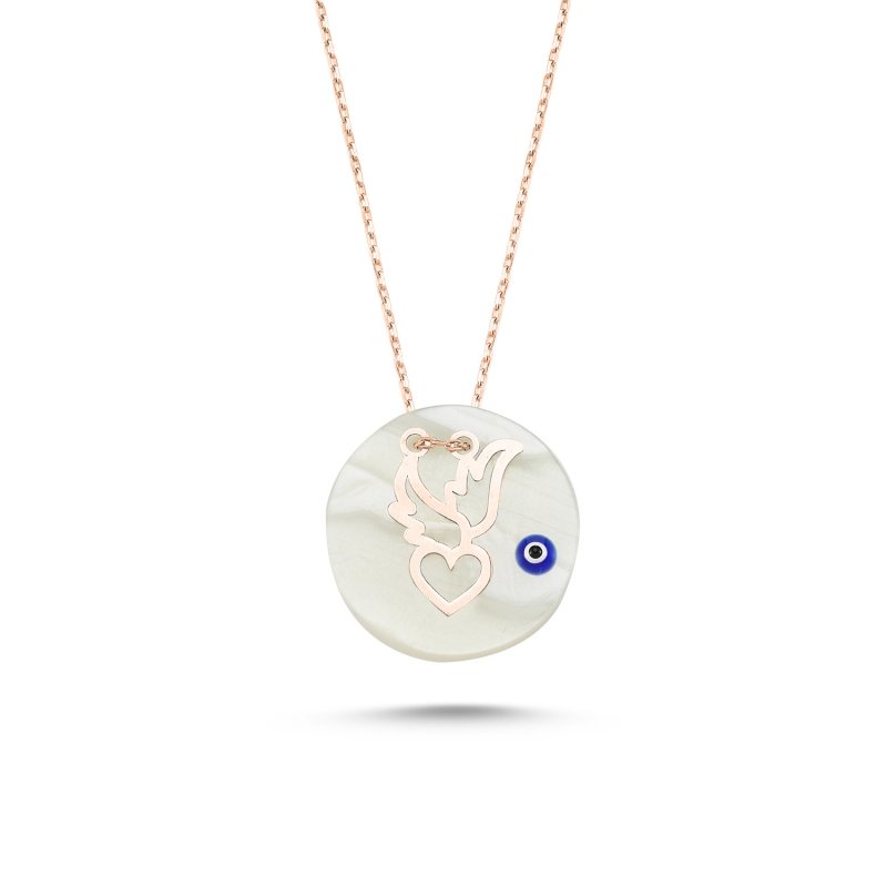 Evil Eye Heart & Wings Necklace - N82292