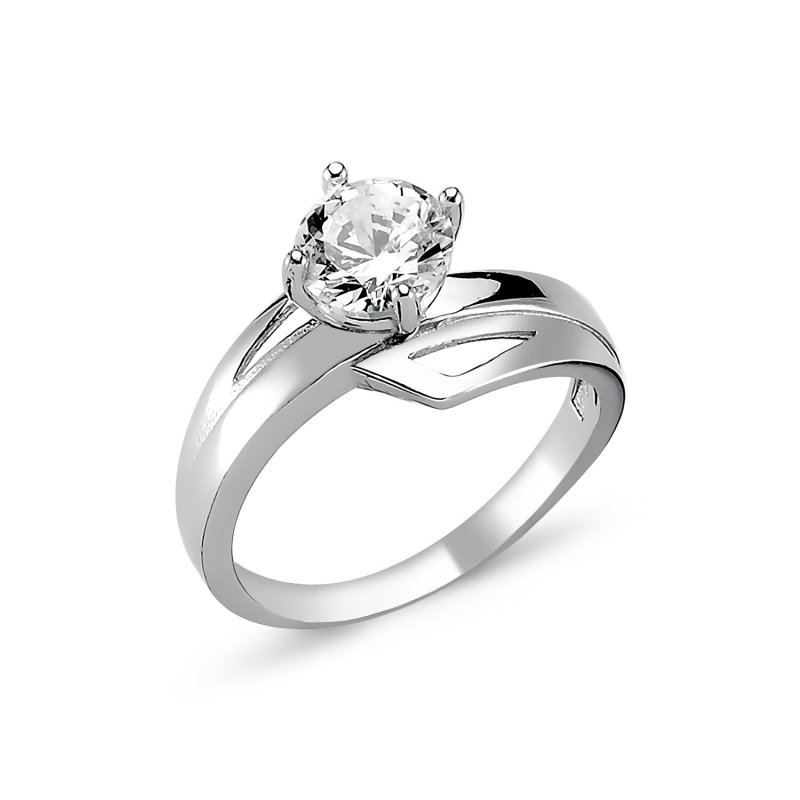 CZ Solitaire Ring - R82319
