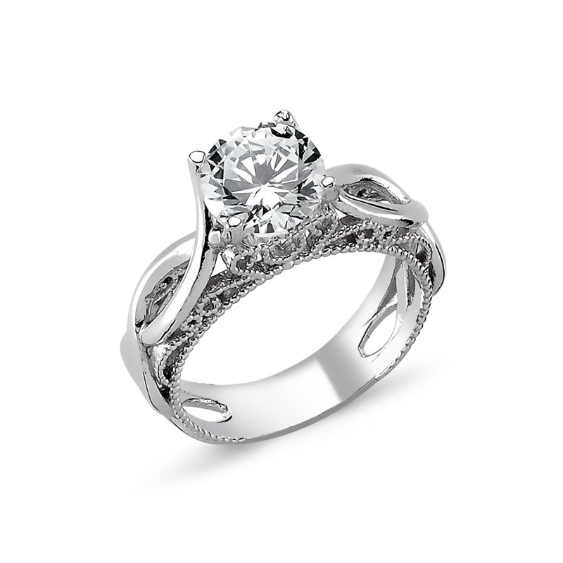 CZ Solitaire Ring - R82320