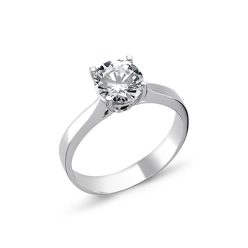 CZ Solitaire Ring - R82328