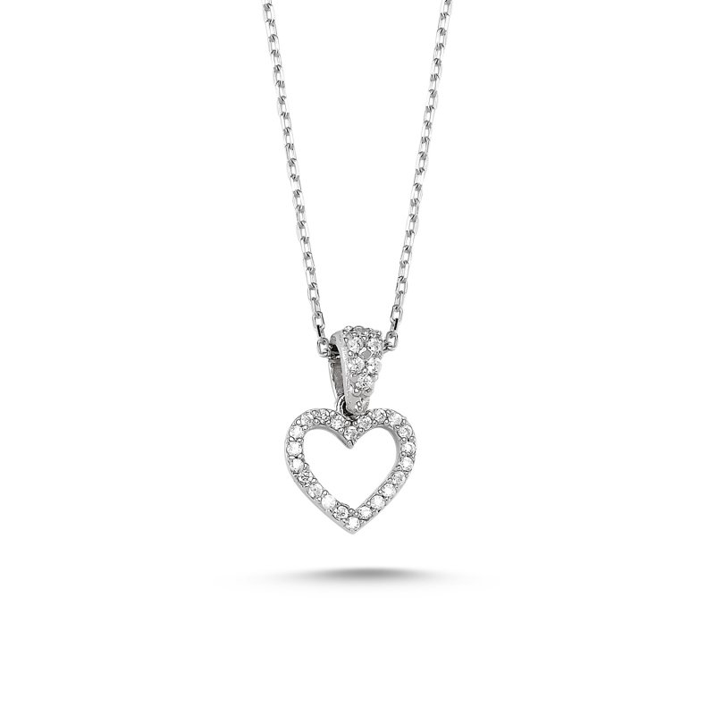 CZ Heart Necklace - N82332