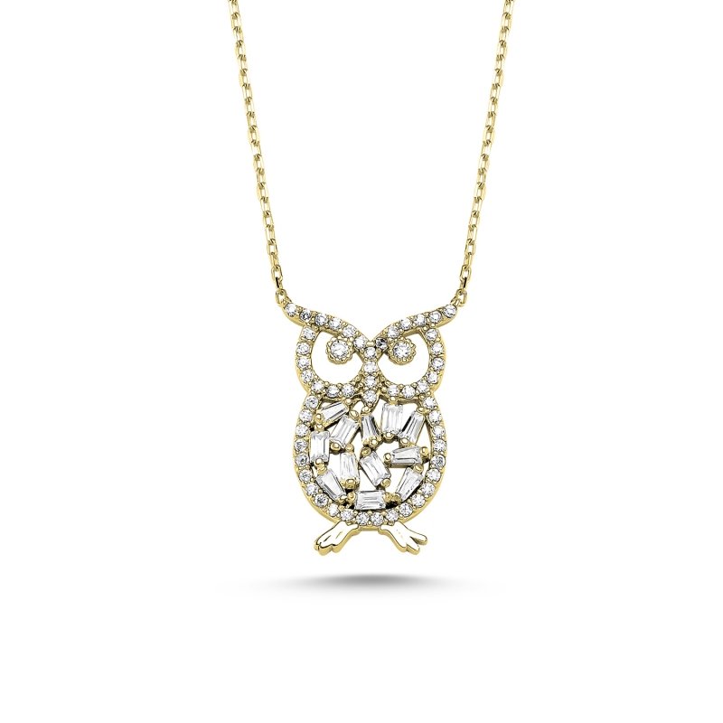 Owl CZ Necklace - N82339