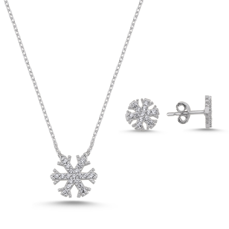 Snowflake CZ Set - S82455