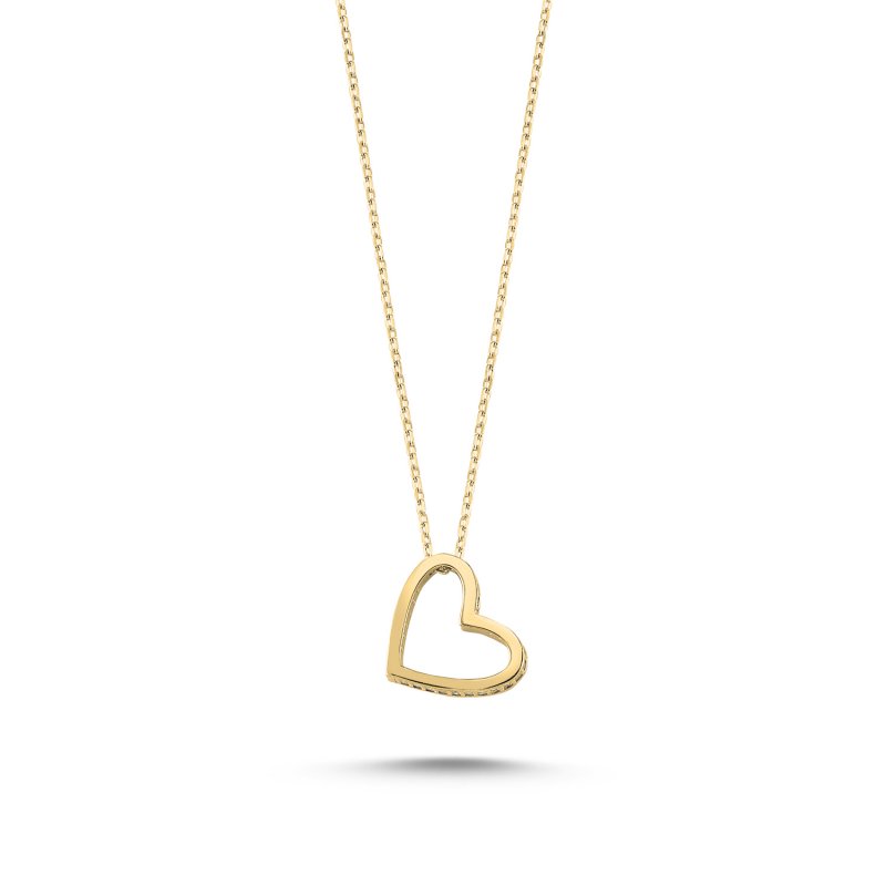 CZ Heart Necklace - N82675