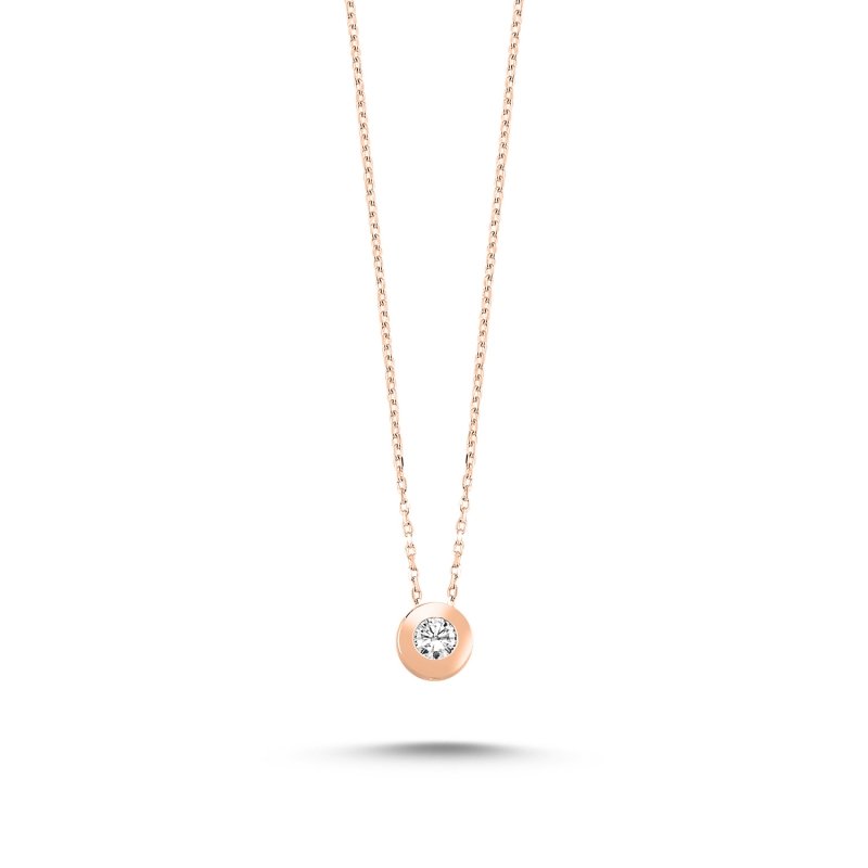 3mm CZ Solitaire Necklace - N82677