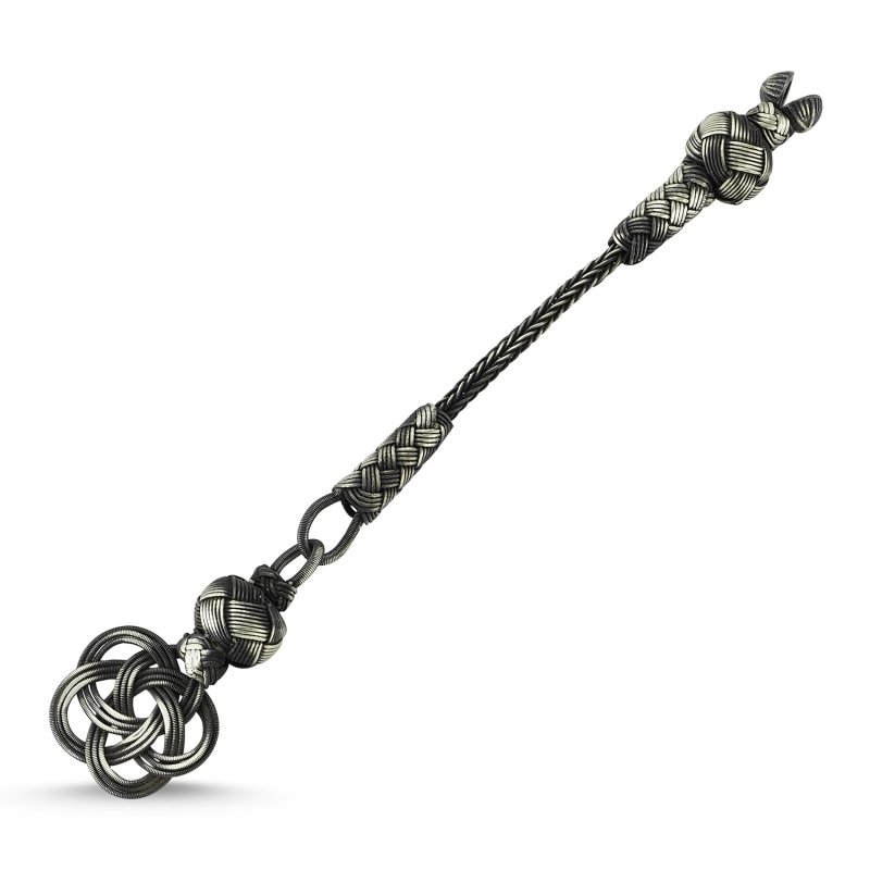 Oxidised Kazaz Hand Knitted Tassel - TT82692