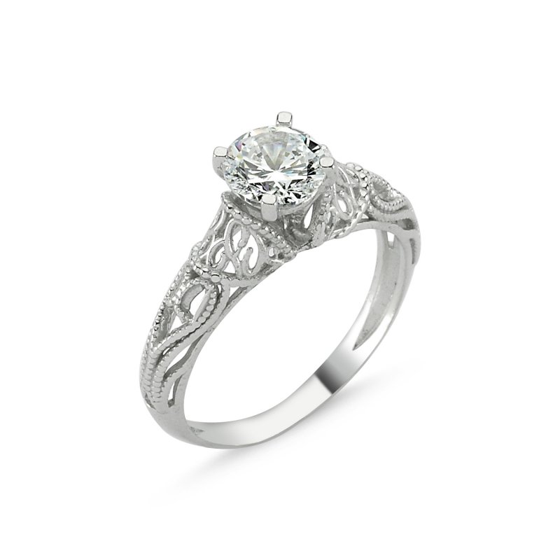 CZ Solitaire Ring - R82782