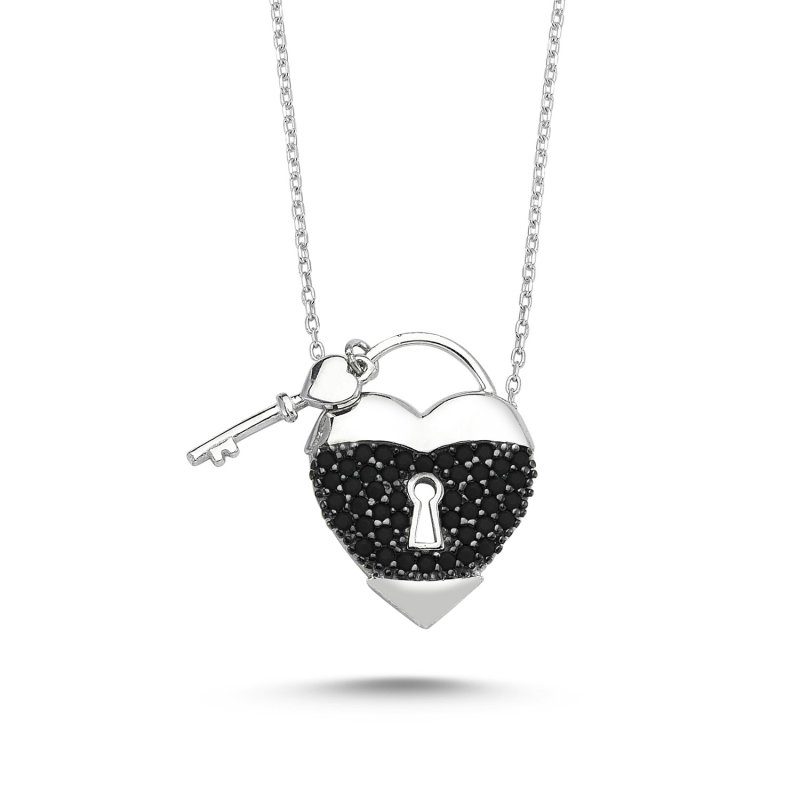 Heart & Key Necklace - N82789