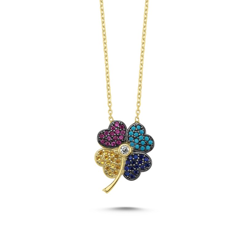 CZ Clover Necklace - N82830
