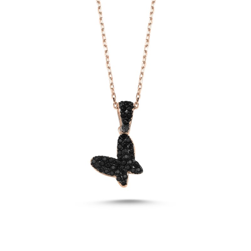 Zirkon Taşlı Kelebek Kolye - N82873