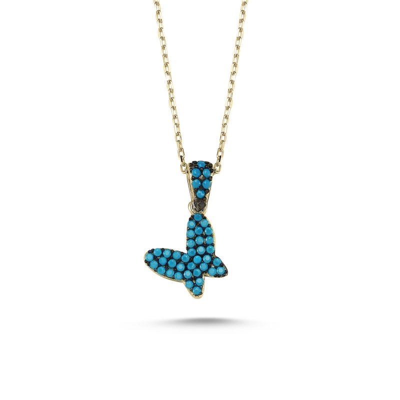 CZ Butterfly Necklace - N82874
