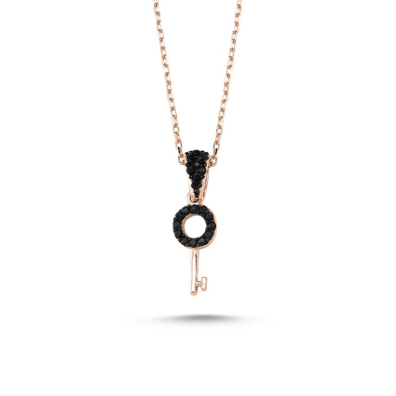 CZ Key Design Necklace - N82875