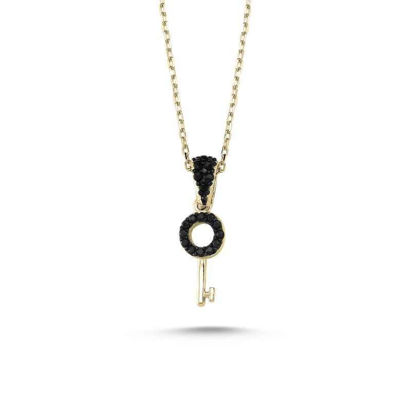 CZ Key Design Necklace - N82875