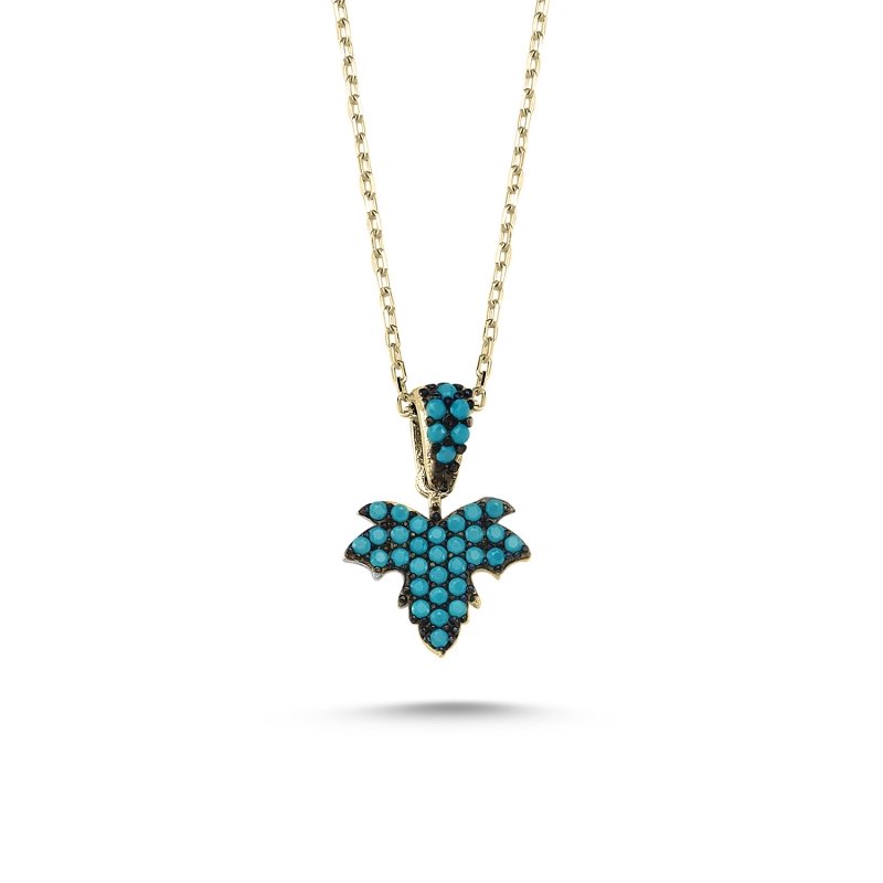 CZ Sycamore Leaf Necklace - N82878